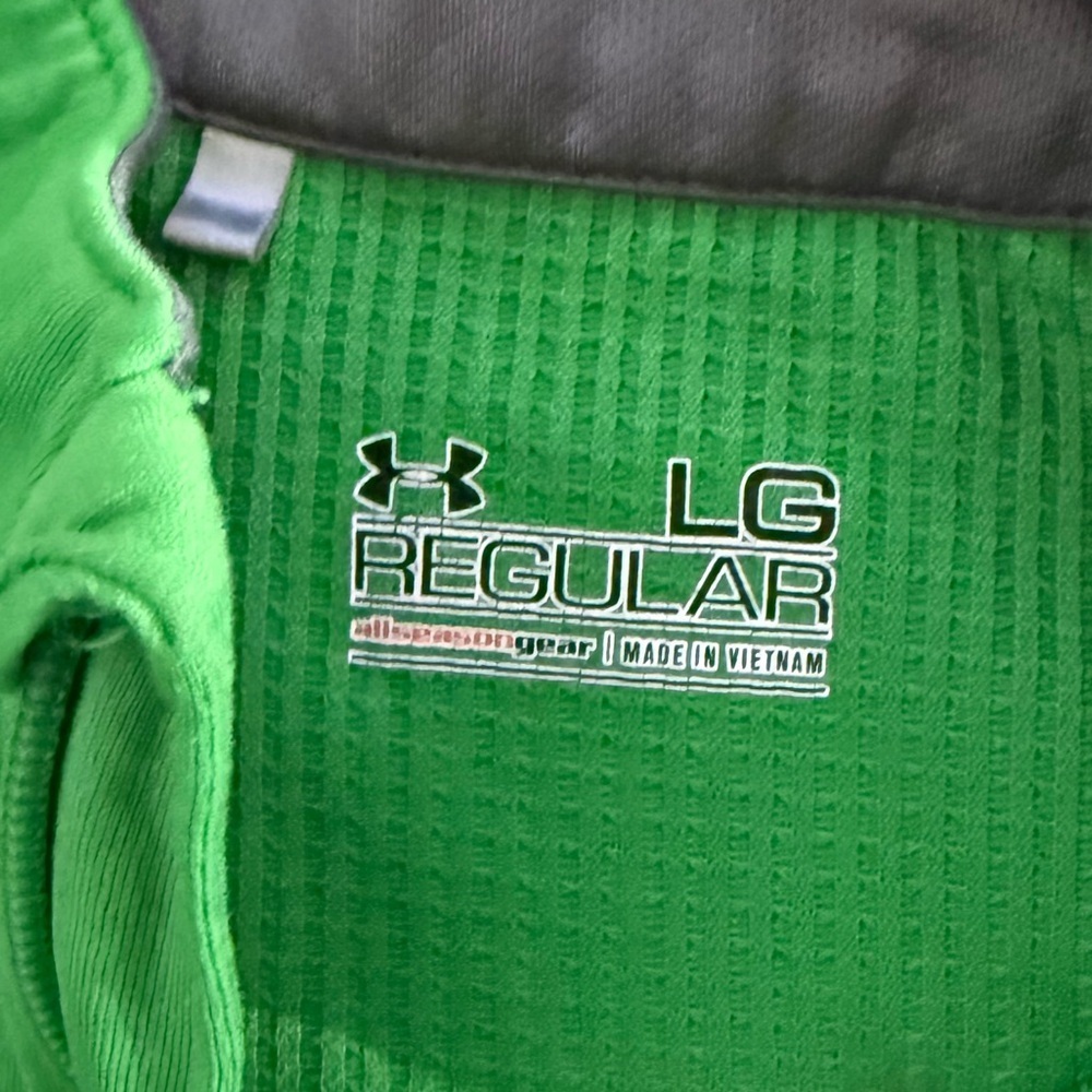Green Under Armour Large Golf Pullover - Picture 3 of 4